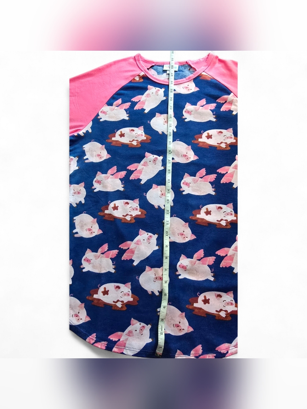 LuLaRoe Randy Flying Pig Baseball Tee NWT L - Picture 11 of 11